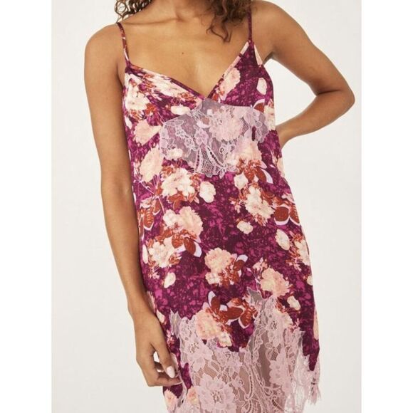 NEW Intimately by Free People Women’s XS Sun Fade Slip Dress Jewel Combo - Picture 5 of 15